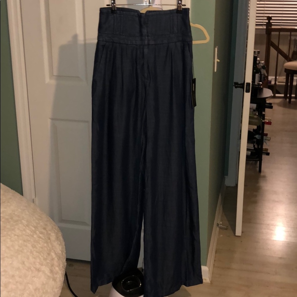 New York & Company Wide Leg Denim Pant